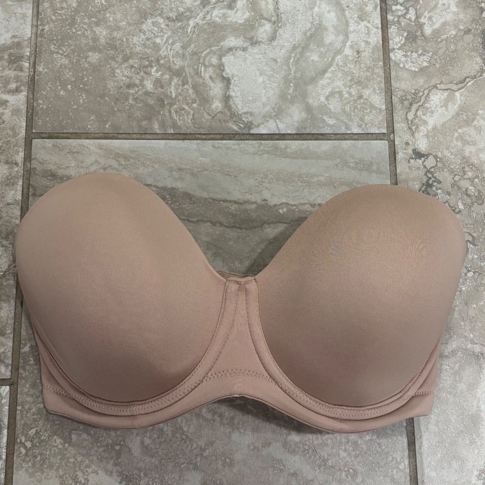 Wacoal Red Carpet Strapless Underwire Bra 854119 Nude Beige Womens 32G